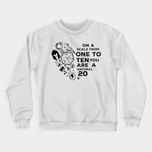 Roleplaying RPG Valentines Day Anniversary D20 Couple Gift Crewneck Sweatshirt